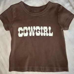 Original Brady Melville/John Galt cowgirl baby tee